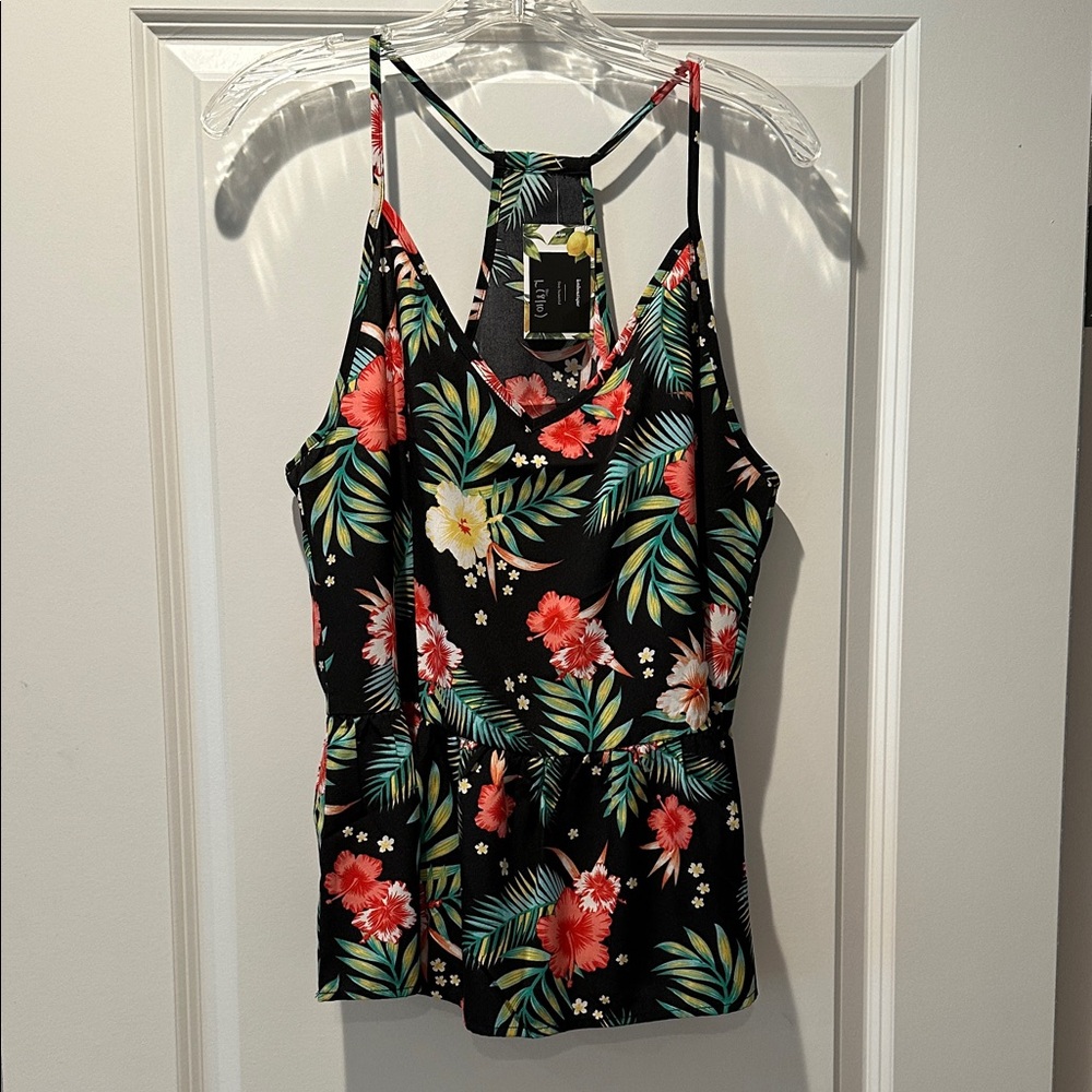 Tropical Sleeveless Top